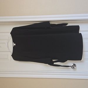 H&M, Black Dress with tie sleeves, size 8